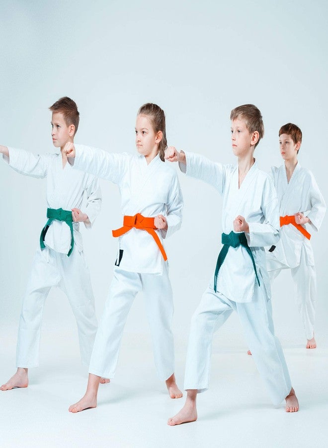 ChoCho Track Karate Belt Wide Double Wrap Martial Arts All Solid Color Belts Judo Hapkido (280Cm, Orange) - Image 4